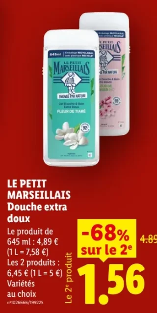 Le Petit Marseillais Douche extra doux