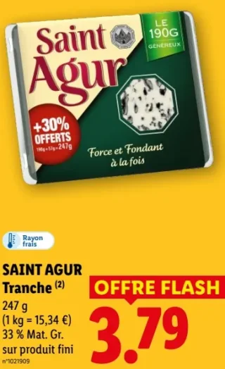 Saint Agur Tranche