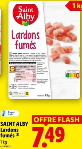 Saint Alby Lardons fumés