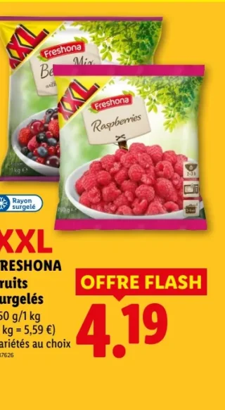 XXL FRESHONA Fruits surgelés