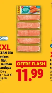 XXL OCEAN SEA Portions de filet de saumon atlantique