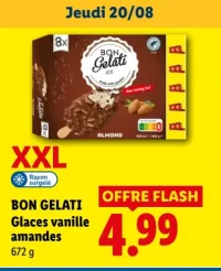BON GELATI Glaces vanille amandes