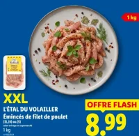 XXL L'ÉTAL DU VOLAILLER Émincés de filet de poulet