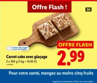 Carrot cake avec glaçage