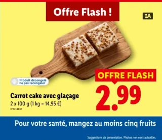 Carrot cake avec glaçage