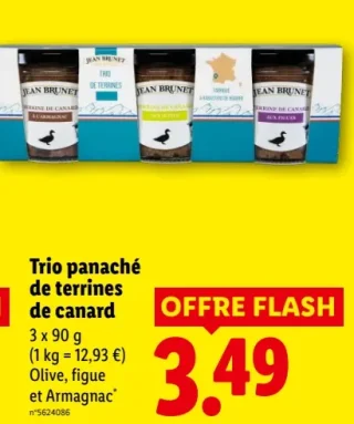 Trio panaché de terrines de canard Jean Brunet