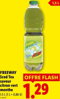 Freeway Iced Tea saveur citron vert menthe