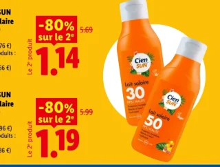 CIEN SUN Lait solaire FPS 30 / FPS 50
