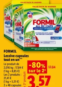 Formil Lessive capsules tout en un