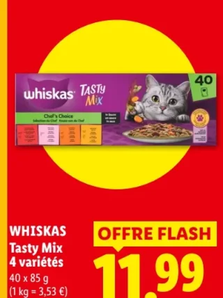 Whiskas Tasty Mix 4 variétés