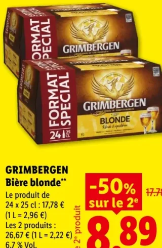 Grimbergen Bière blonde