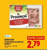 Saint Alby Le provençal au poivron basilic