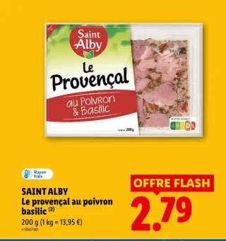 Saint Alby Le provençal au poivron basilic
