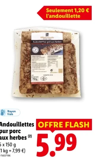 Gilbert Lemelle Andouillettes pur porc aux herbes