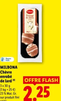 MILBONA Chèvre enrobé de lard