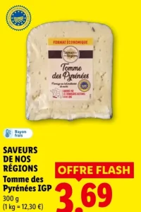 SAVEURS DE NOS RÉGIONS Tomme des Pyrénées IGP