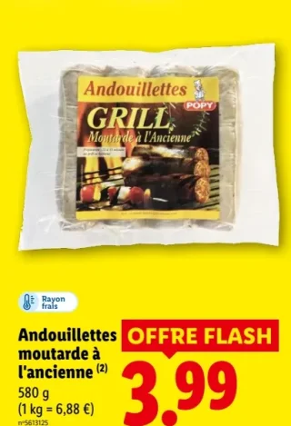 POPY Andouillettes moutarde à l'ancienne