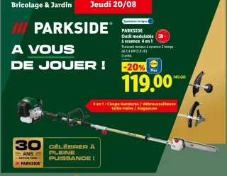 PARKSIDE Outil modulable à essence 4 en 1