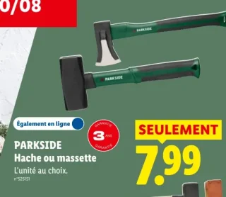 PARKSIDE Hache ou massette