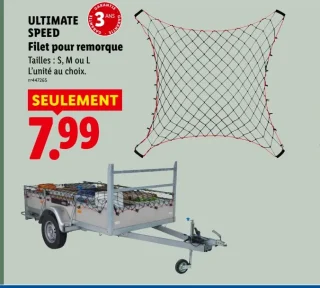 ULTIMATE SPEED Filet pour remorque