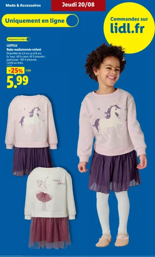 Lupilu Robe molletonnée enfant