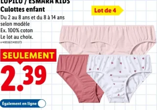 Culottes enfant Lupilu / Esmara Kids