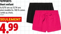 Short enfant Pepperts