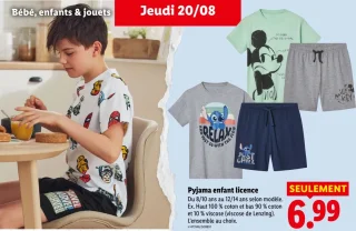 Pyjama enfant licence