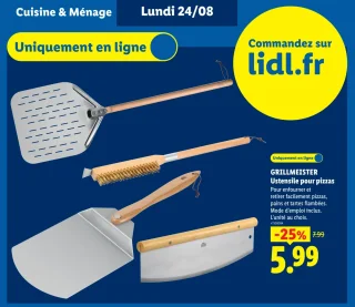 GRILLMEISTER Ustensile pour pizzas