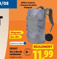 CRIVIT Sac à dos de randonnée