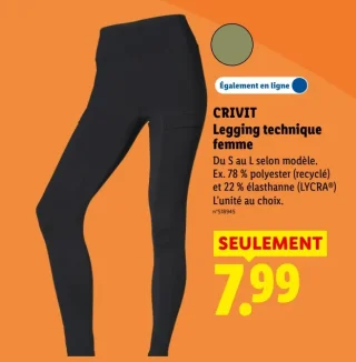 CRIVIT Legging technique femme