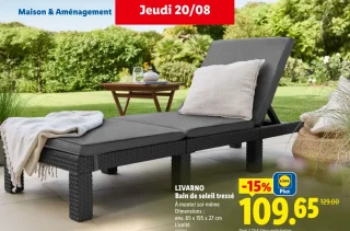 LIVARNO Bain de soleil tressé