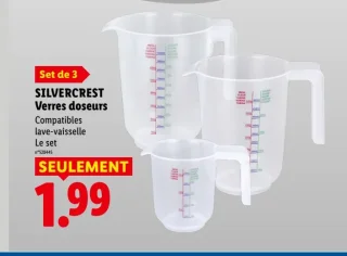 SILVERCREST Verres doseurs