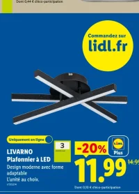 LIVARNO Plafonnier à LED