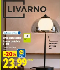 LIVARNO HOME Lampe de table à LED