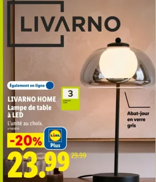 LIVARNO HOME Lampe de table à LED