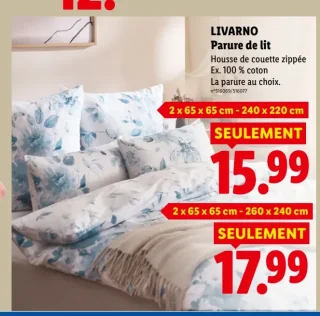 LIVARNO Parure de lit