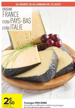 Fromages PRIX ROND