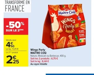 Wings Party MAÎTRE COQ