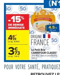 Le Petit Brie CARREFOUR CLASSIC'