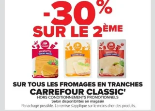 Fromages en tranches Carrefour Classic'