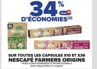 Capsules Nescafé Farmers Origins x10 et x36