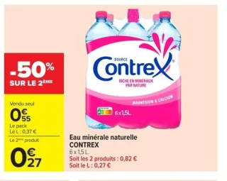 Eau minérale naturelle CONTREX