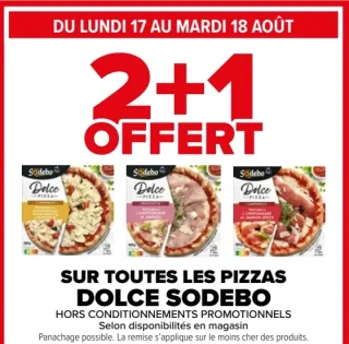 Pizzas Dolce Sodebo