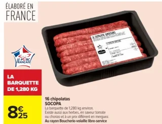 16 chipolatas SOCOPA
