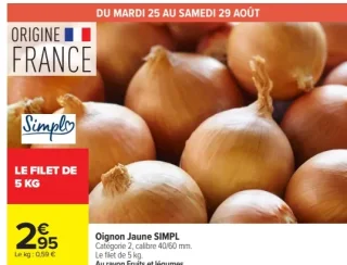 Oignon Jaune SIMPL