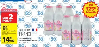 Lait Croissance 3 CARREFOUR CLASSIC'