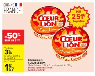 Coulommiers COEUR DE LION