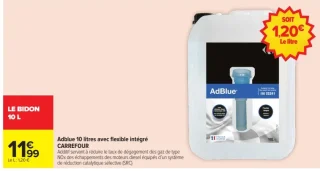 Adblue 10 litres avec flexible intégré CARREFOUR