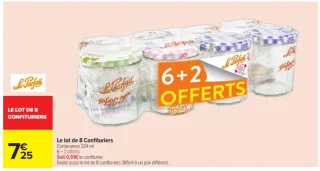Le lot de 8 Confituriers Le Parfait